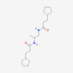 N,N'-propane-1,2-diylbis(3-cyclopentylpropanamide)