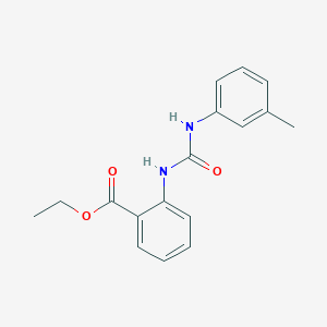 molecular formula C17H18N2O3 B10974105 Ethyl 2-{[(3-methylphenyl)carbamoyl]amino}benzoate 