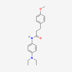 molecular formula C20H26N2O2 B10974119 N-[4-(diethylamino)phenyl]-3-(4-methoxyphenyl)propanamide 