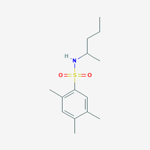 molecular formula C14H23NO2S B10974164 2,4,5-trimethyl-N-(pentan-2-yl)benzenesulfonamide 