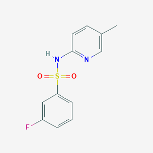 molecular formula C12H11FN2O2S B10974207 3-fluoro-N-(5-methylpyridin-2-yl)benzenesulfonamide 