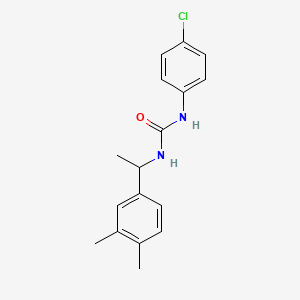 molecular formula C17H19ClN2O B10974240 1-(4-Chlorophenyl)-3-[1-(3,4-dimethylphenyl)ethyl]urea 