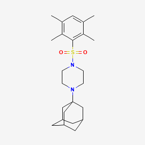 1-(1-Adamantyl)-4-[(2,3,5,6-tetramethylphenyl)sulfonyl]piperazine