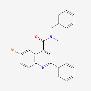 N-benzyl-6-bromo-N-methyl-2-phenylquinoline-4-carboxamide