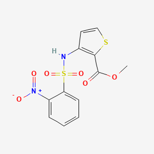 Methyl 3-{[(2-nitrophenyl)sulfonyl]amino}thiophene-2-carboxylate