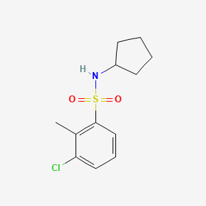 3-chloro-N-cyclopentyl-2-methylbenzenesulfonamide