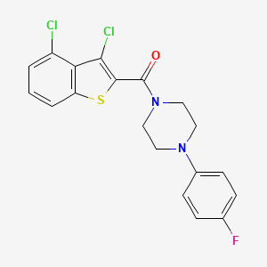 molecular formula C19H15Cl2FN2OS B10974359 (3,4-Dichloro-1-benzothiophen-2-yl)[4-(4-fluorophenyl)piperazin-1-yl]methanone 