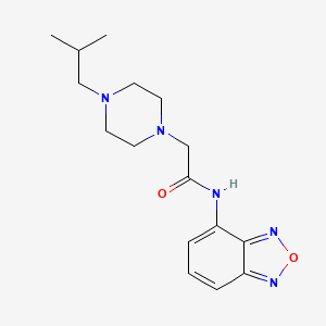 N-(2,1,3-benzoxadiazol-4-yl)-2-[4-(2-methylpropyl)piperazin-1-yl]acetamide