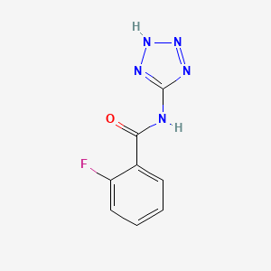 molecular formula C8H6FN5O B10974389 2-fluoro-N-(1H-tetrazol-5-yl)benzamide 