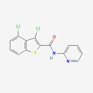 3,4-dichloro-N-(pyridin-2-yl)-1-benzothiophene-2-carboxamide