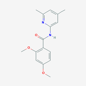 molecular formula C16H18N2O3 B10974414 N-(4,6-dimethylpyridin-2-yl)-2,4-dimethoxybenzamide 