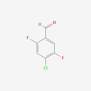 B109745 4-Chloro-2,5-difluorobenzaldehyde CAS No. 879093-02-4