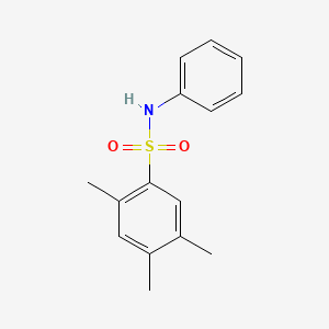 molecular formula C15H17NO2S B10974803 2,4,5-trimethyl-N-phenylbenzenesulfonamide 