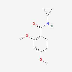 molecular formula C12H15NO3 B10974829 N-cyclopropyl-2,4-dimethoxybenzamide 