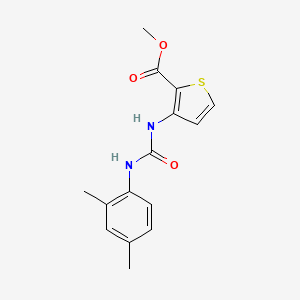 molecular formula C15H16N2O3S B10974853 Methyl 3-{[(2,4-dimethylphenyl)carbamoyl]amino}thiophene-2-carboxylate 