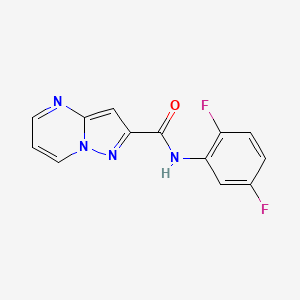 molecular formula C13H8F2N4O B10974865 N-(2,5-difluorophenyl)pyrazolo[1,5-a]pyrimidine-2-carboxamide 