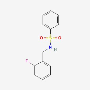 N-[(2-fluorophenyl)methyl]benzenesulfonamide