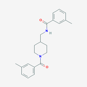 3-methyl-N-{[1-(3-methylbenzoyl)piperidin-4-yl]methyl}benzamide