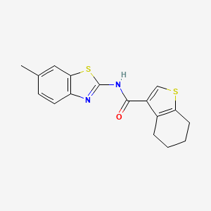 N-(6-methyl-1,3-benzothiazol-2-yl)-4,5,6,7-tetrahydro-1-benzothiophene-3-carboxamide