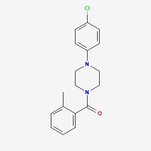 [4-(4-Chlorophenyl)piperazin-1-yl](2-methylphenyl)methanone