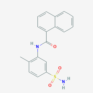 N-(2-methyl-5-sulfamoylphenyl)naphthalene-1-carboxamide