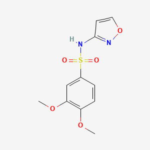 molecular formula C11H12N2O5S B10975250 3,4-dimethoxy-N-(1,2-oxazol-3-yl)benzenesulfonamide 