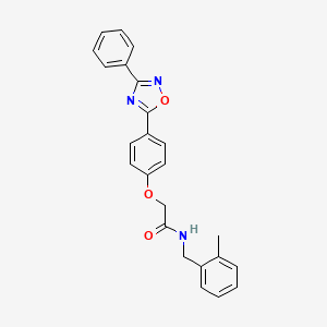 N-(2-methylbenzyl)-2-[4-(3-phenyl-1,2,4-oxadiazol-5-yl)phenoxy]acetamide