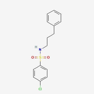 molecular formula C15H16ClNO2S B10975368 4-chloro-N-(3-phenylpropyl)benzenesulfonamide 