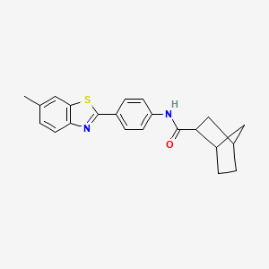 Bicyclo[2.2.1]heptane-2-carboxamide, N-[4-(6-methyl-2-benzothiazolyl)phenyl]-