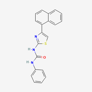 molecular formula C20H15N3OS B10975464 1-[4-(Naphthalen-1-yl)-1,3-thiazol-2-yl]-3-phenylurea 