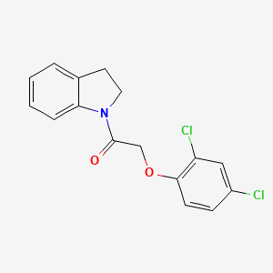 2-(2,4-dichlorophenoxy)-1-(2,3-dihydro-1H-indol-1-yl)ethanone