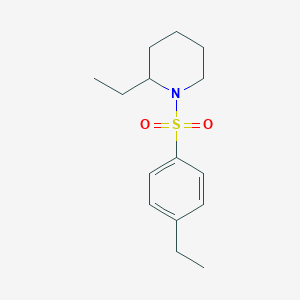 molecular formula C15H23NO2S B10975504 2-Ethyl-1-[(4-ethylphenyl)sulfonyl]piperidine 