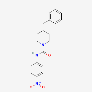 molecular formula C19H21N3O3 B10975528 4-benzyl-N-(4-nitrophenyl)piperidine-1-carboxamide 