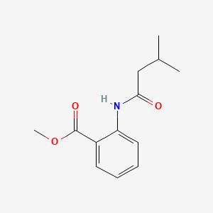 molecular formula C13H17NO3 B10975582 Methyl 2-((3-methyl-1-oxobutyl)amino)benzoate CAS No. 84604-44-4