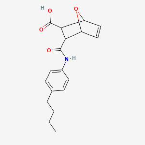 3-[(4-Butylphenyl)carbamoyl]-7-oxabicyclo[2.2.1]hept-5-ene-2-carboxylic acid