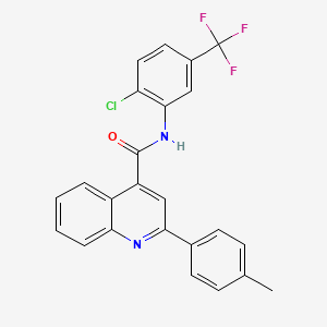 N-[2-chloro-5-(trifluoromethyl)phenyl]-2-(4-methylphenyl)quinoline-4-carboxamide