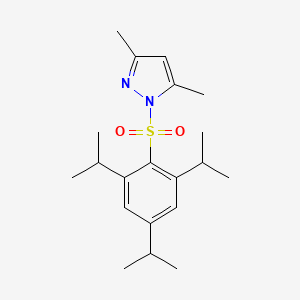 3,5-dimethyl-1-{[2,4,6-tri(propan-2-yl)phenyl]sulfonyl}-1H-pyrazole