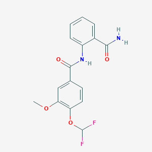 N-(2-carbamoylphenyl)-4-(difluoromethoxy)-3-methoxybenzamide