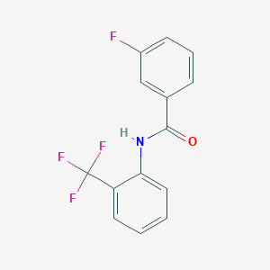 3-fluoro-N-[2-(trifluoromethyl)phenyl]benzamide