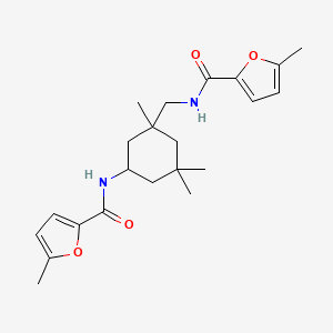 5-methyl-N-[(1,3,3-trimethyl-5-{[(5-methylfuran-2-yl)carbonyl]amino}cyclohexyl)methyl]furan-2-carboxamide