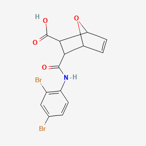 3-[(2,4-Dibromophenyl)carbamoyl]-7-oxabicyclo[2.2.1]hept-5-ene-2-carboxylic acid