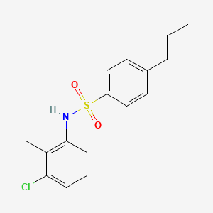 N-(3-chloro-2-methylphenyl)-4-propylbenzenesulfonamide