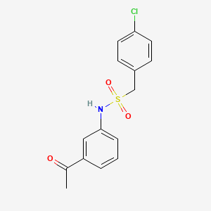 N-(3-acetylphenyl)-1-(4-chlorophenyl)methanesulfonamide