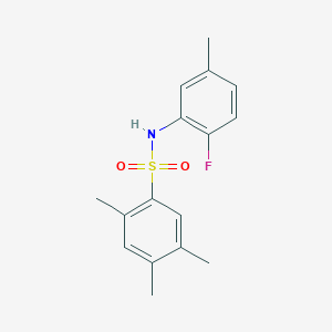 N-(2-fluoro-5-methylphenyl)-2,4,5-trimethylbenzenesulfonamide