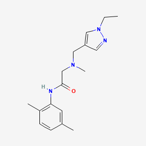 N-(2,5-dimethylphenyl)-N~2~-[(1-ethyl-1H-pyrazol-4-yl)methyl]-N~2~-methylglycinamide