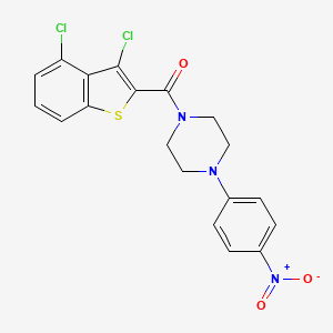 (3,4-Dichloro-1-benzothiophen-2-yl)[4-(4-nitrophenyl)piperazin-1-yl]methanone