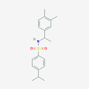 N-[1-(3,4-dimethylphenyl)ethyl]-4-(propan-2-yl)benzenesulfonamide