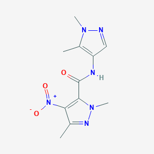 N-(1,5-dimethyl-1H-pyrazol-4-yl)-1,3-dimethyl-4-nitro-1H-pyrazole-5-carboxamide