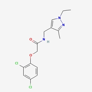 2-(2,4-dichlorophenoxy)-N-[(1-ethyl-3-methyl-1H-pyrazol-4-yl)methyl]acetamide