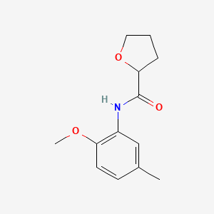 molecular formula C13H17NO3 B10976058 N-(2-methoxy-5-methylphenyl)oxolane-2-carboxamide 